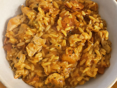 Chicken and Pepperoni Risoni