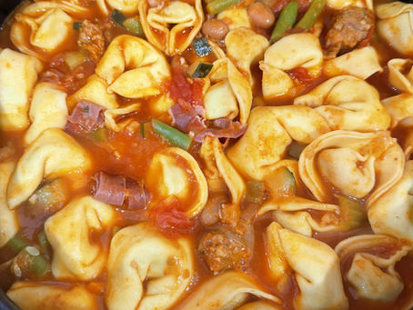 Loaded Tortellini Soup