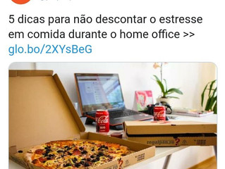 5 dicas para não descontar o estresse em comida durante o home office