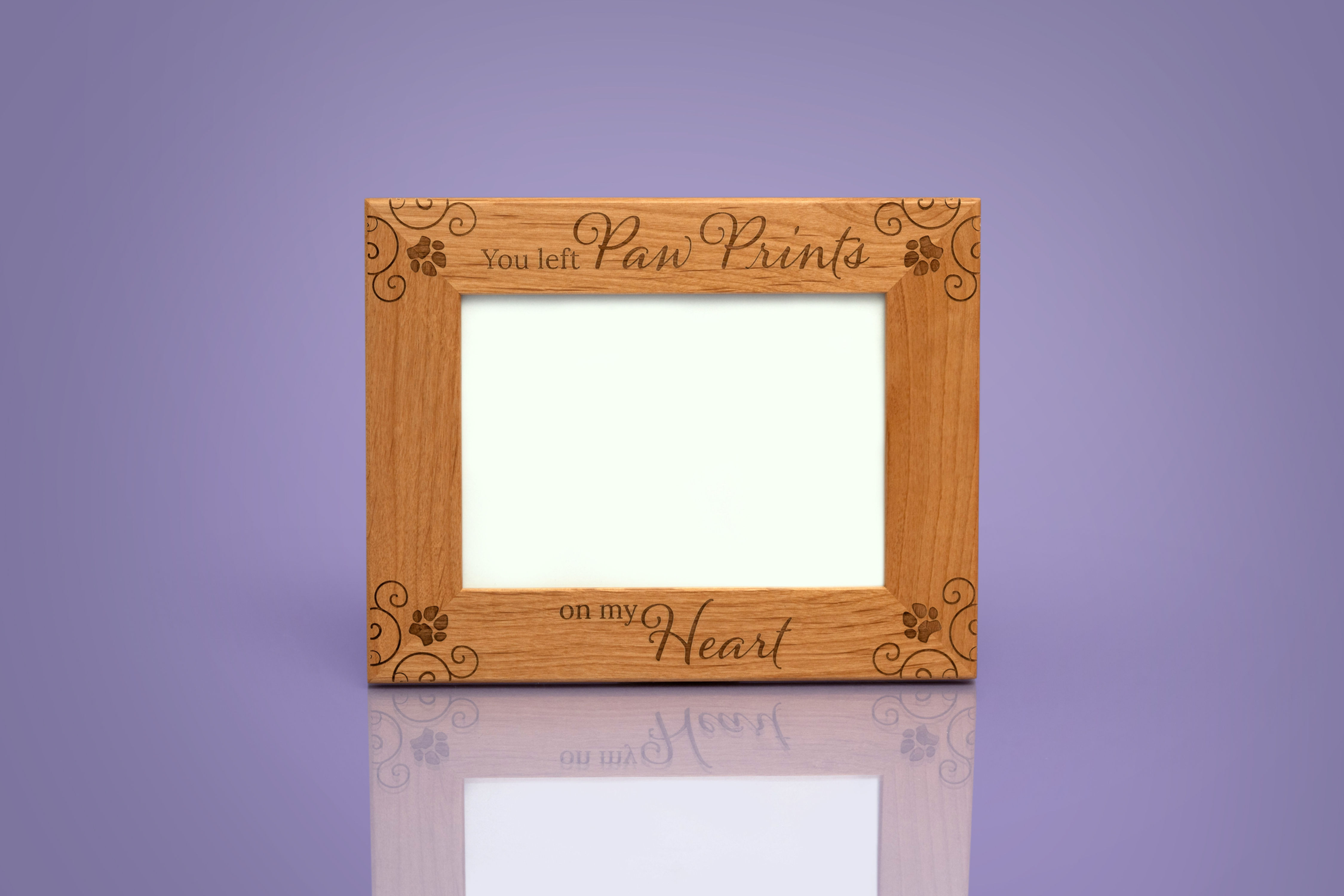 Paw Prints on My Heart Picture Frame