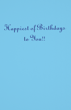 Thumbnail: Greeting Happiest of Birthdays to You inside Colorful Peacock Birthday Card