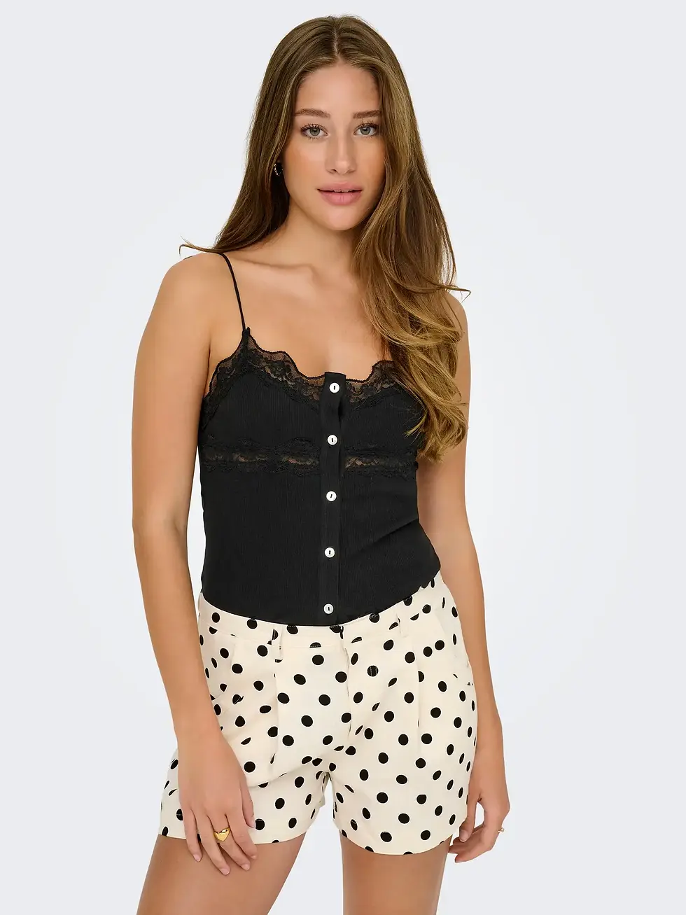 Miniature : ONLLUKKA RIB MIX LACE SINGLET CS JRS