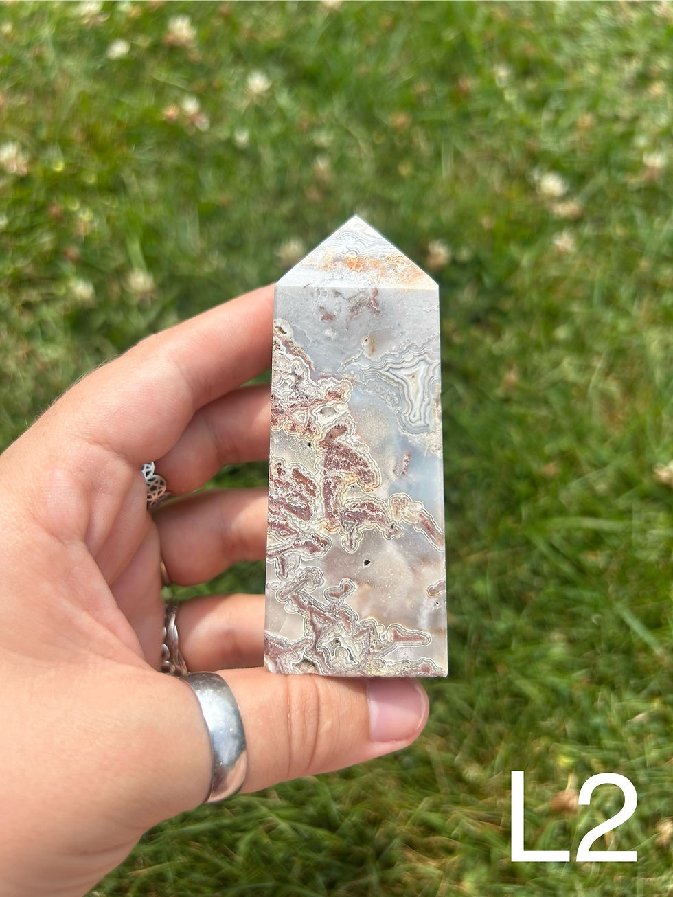 Thumbnail: Mexican Crazy Lace Agate Tower