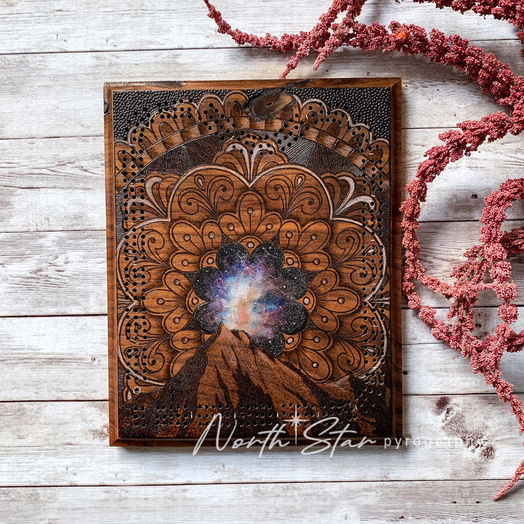 Mandala Cribbage Board