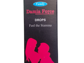 Family Damia Force Drops for Strength, Stamina & Vitality | Helps Improve Energy, Performance & Confidence | 30ml