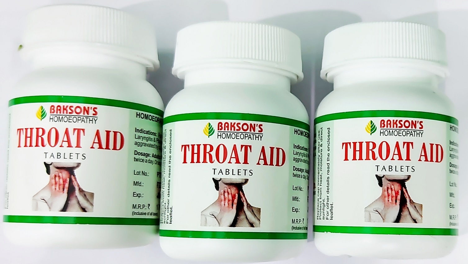 Bakson's Throat Aid Tablets Pack of 3