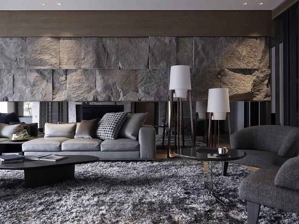 ambiente com pedra PU wallboard