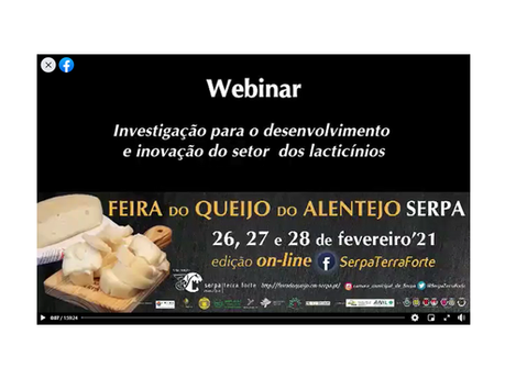 Apresentação do projeto "Serpaflora, Queijo e Saúde" na Feira do Queijo do Alentejo 2021
