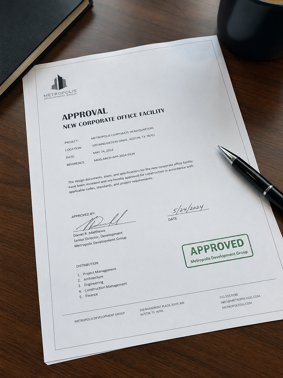 confirmation document