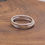 Thumbnail: Skinny Hammered Silver Stackable Ring / Midi Ring / Stacking Ring