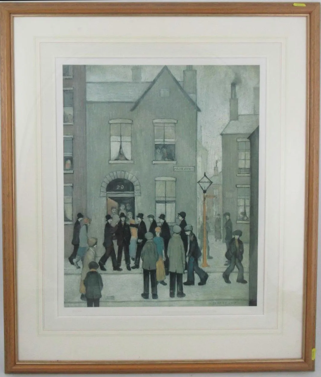 Limited Edition L.S Lowry Print The Arrest / Police street 695/850