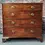 Thumbnail: A Victorian mahogany antique chest of drawers two short over three long drawers