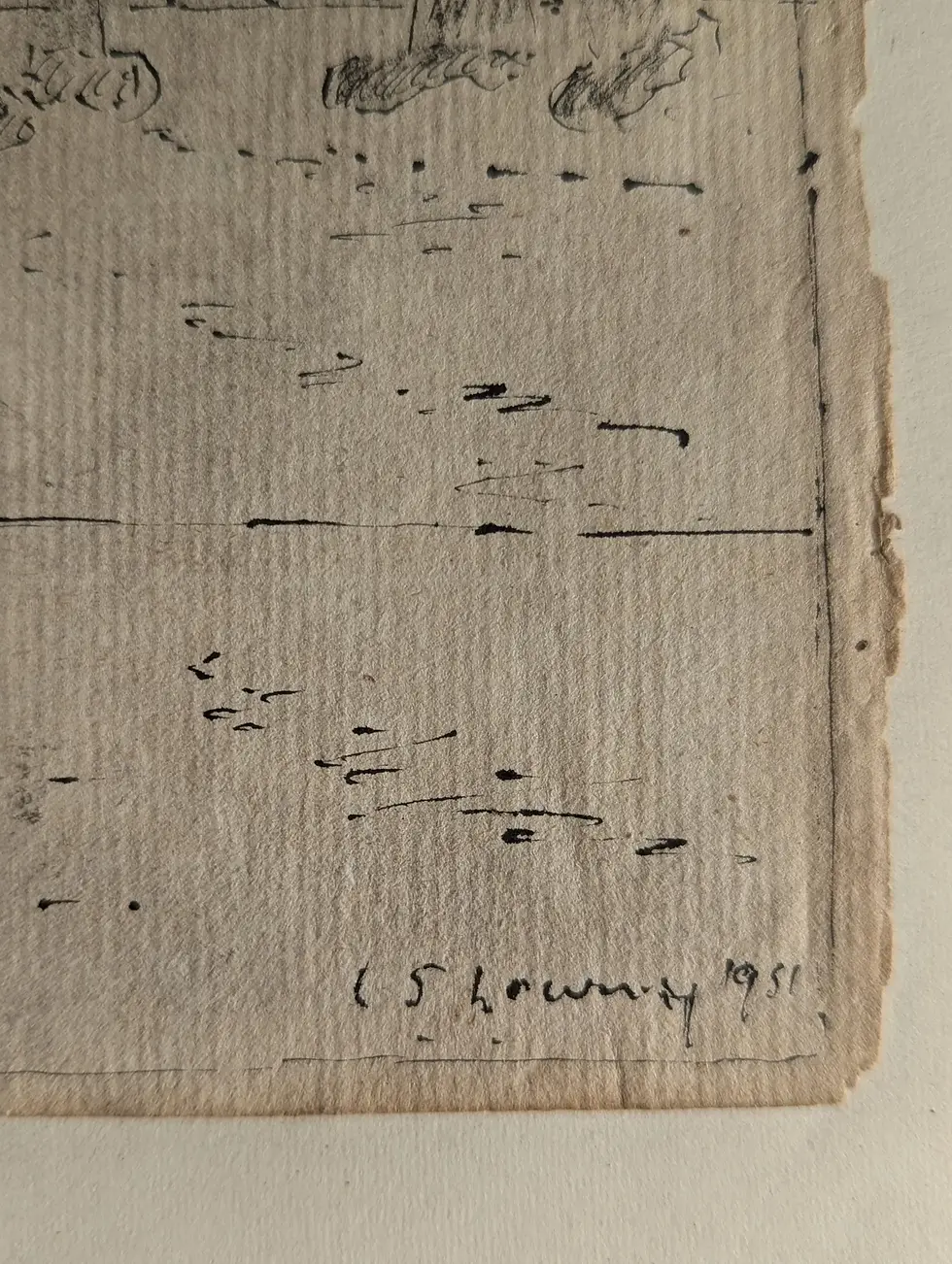 l.s lowry signed sketch