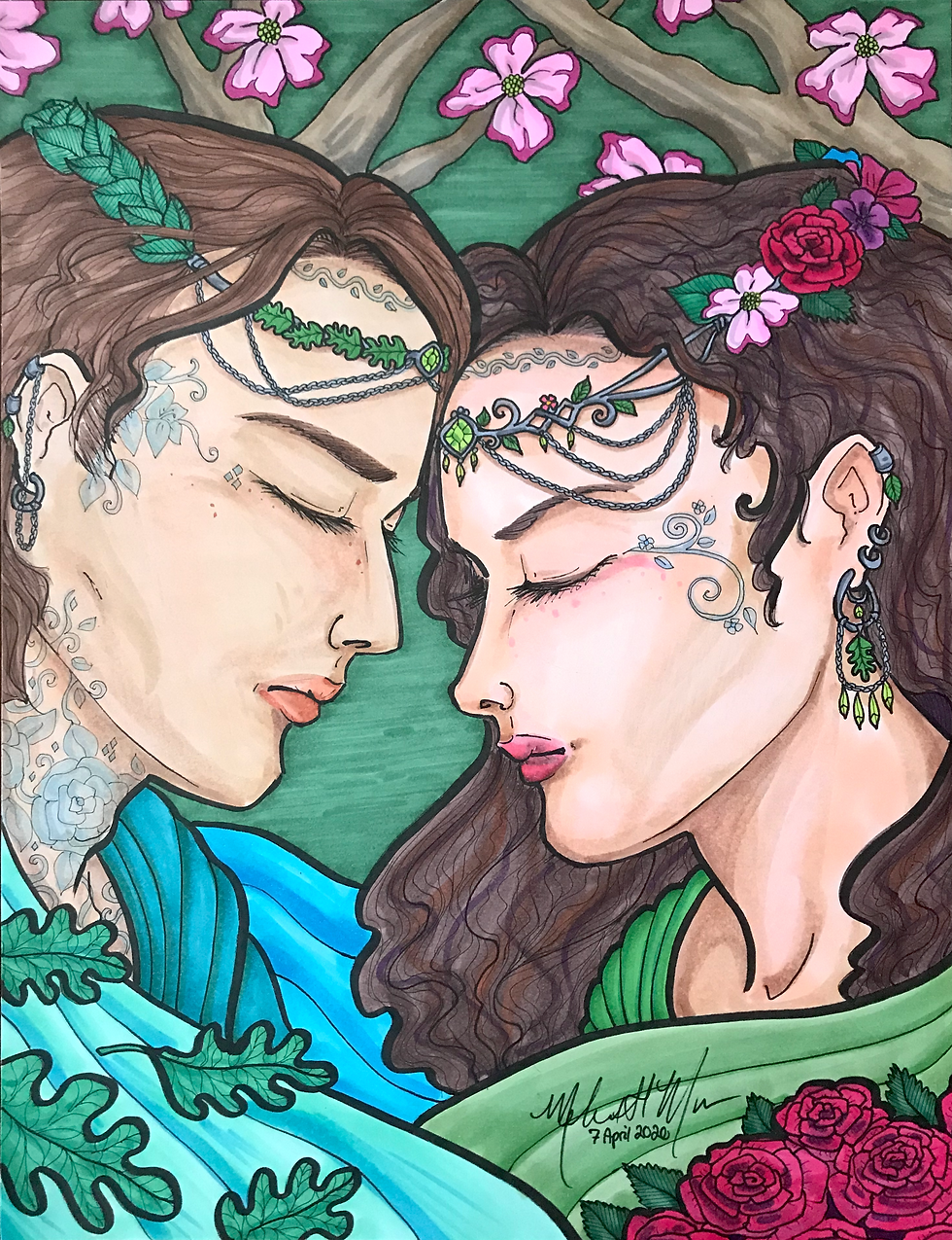 Fae Lord and Lady Illustration