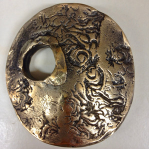 Polished bronze medal