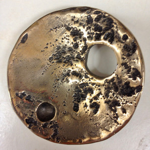 Polished bronze medal
