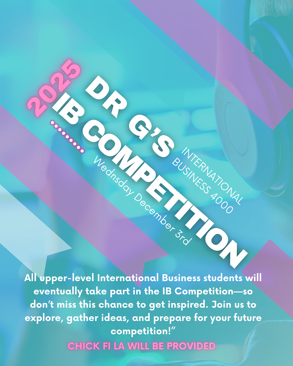 Dr. G's Global Entrepreneurship Competition