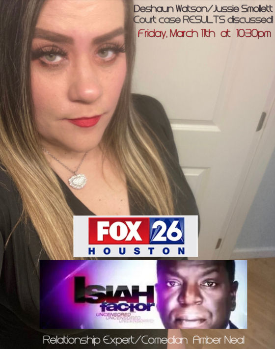 Tonight catch me back on Fox 26 with my favorite Journalist Isiah Carey 😎