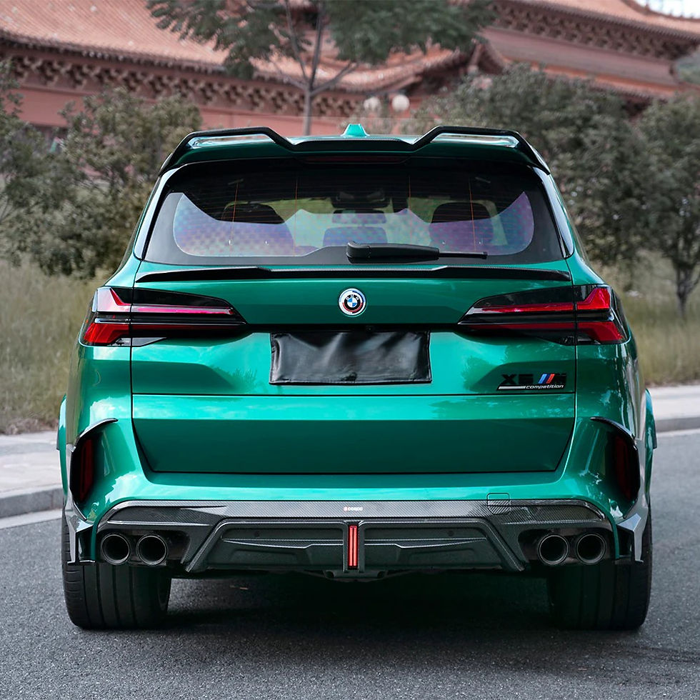 サムネイル： BMW・F95 X5M（2020-IN)ドライカーボン・リアディフューザー・セット