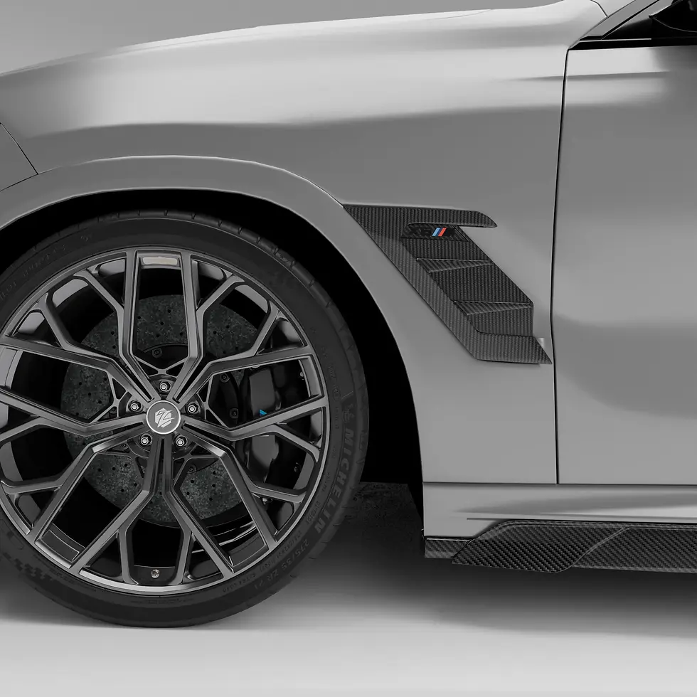 サムネイル： BMW・F96(2023ｰIN) 後期用 ドライカーボン・サイドフェンダーベント