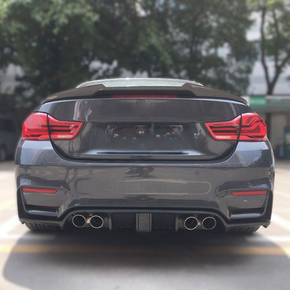 BMW・F33/83 (カブリオレ,2015ー2020)・ドライカーボン・リアスポイラー(M4スタイル)T-024