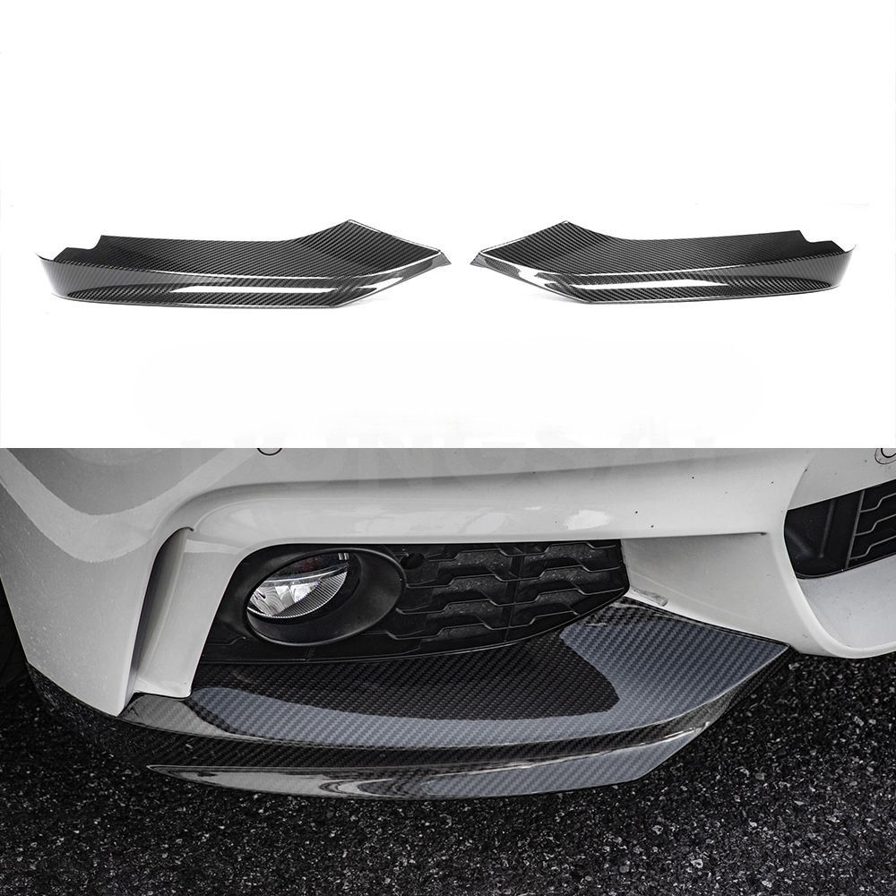 BMW・F32/33/36(2014-2019)ドライカーボン・フロントスプリッター T-045