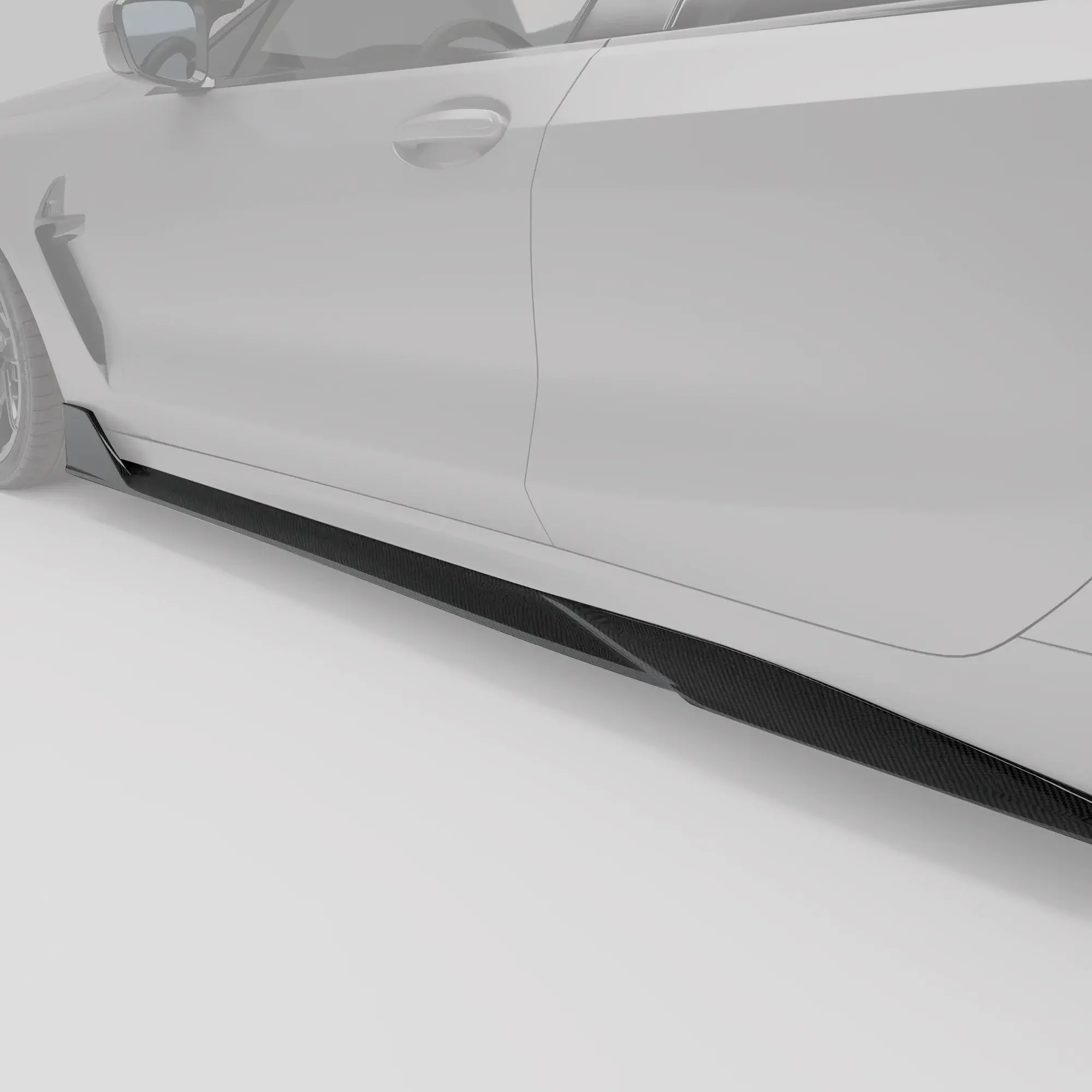 F93 用 ドライカーボン・サイドスカート（ストリートライン）