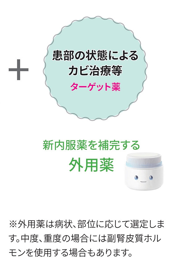 アトピーのカビ治療への外用薬の効果