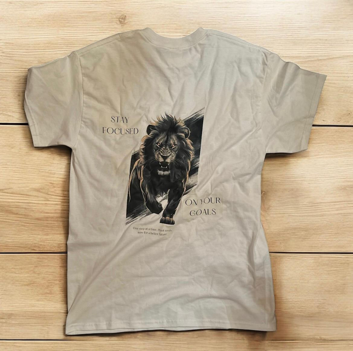 Focused Lion T-Shirt – Size Large