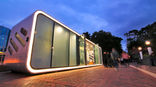 Hipster trailer park of the future.
