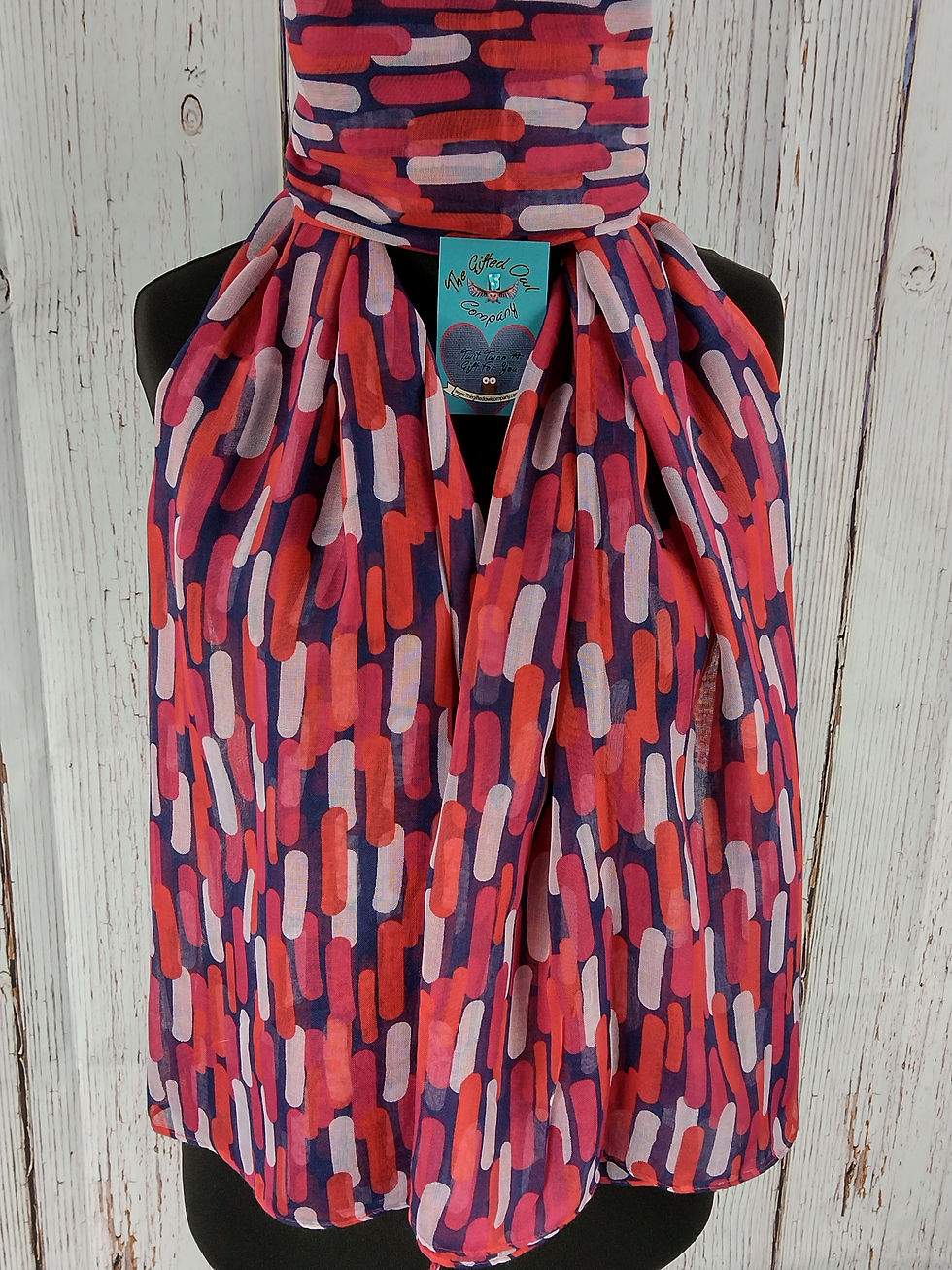 WOMEN'S CANDY SPRINKLES SCARF – RED GIFT WRAP /BOX