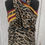 Thumbnail: WOMEN'S ROYAL LEOPARD PRINT SCARF - MOCHA & BURGUNDY