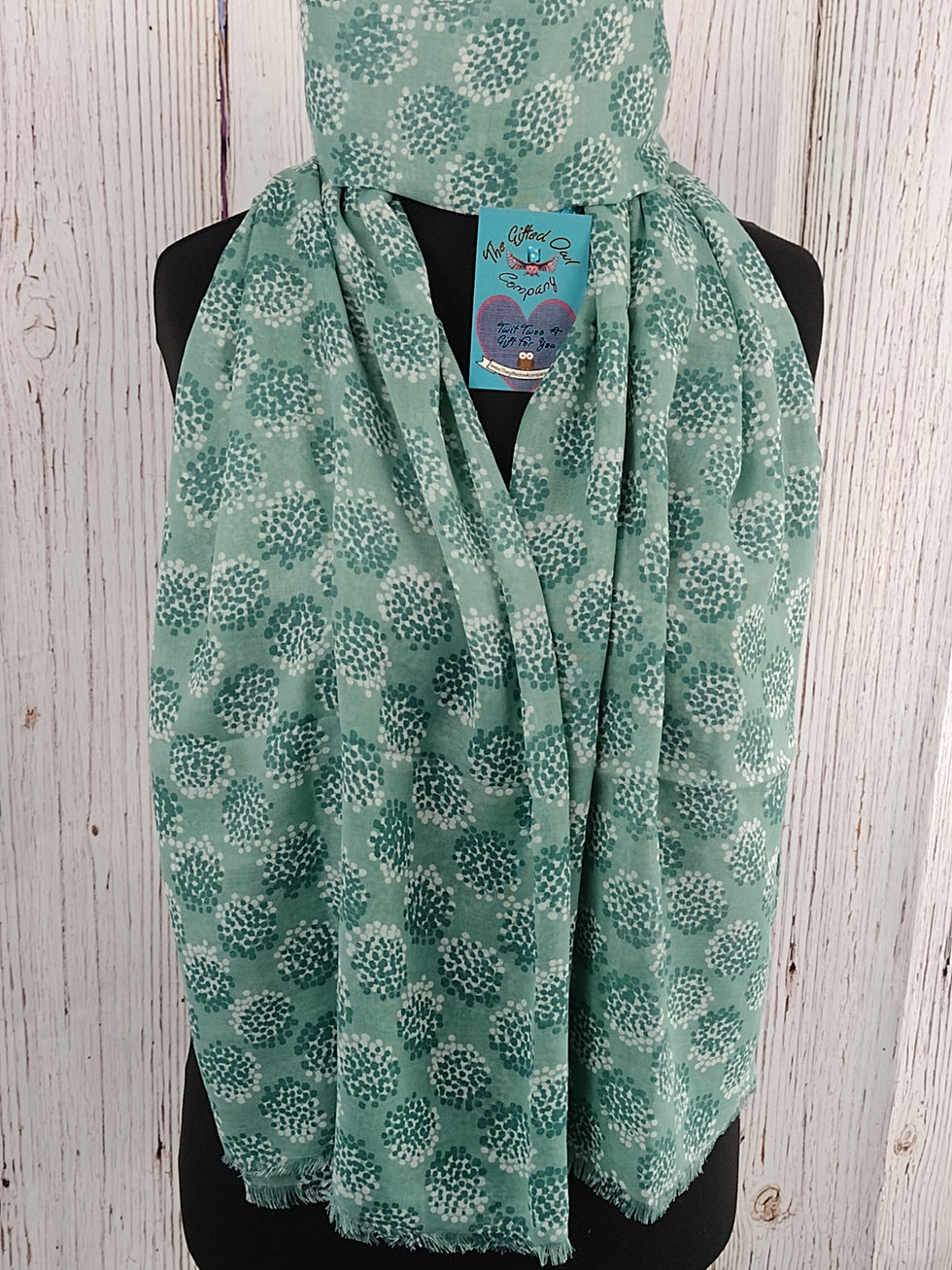 WOMEN'S DANDELION DREAM SCARF – DUCK EGG GIFT WRAP/BOX