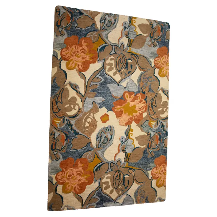 Modern Multicolour Blossom Hand-Tufted Floral Living Room Rug