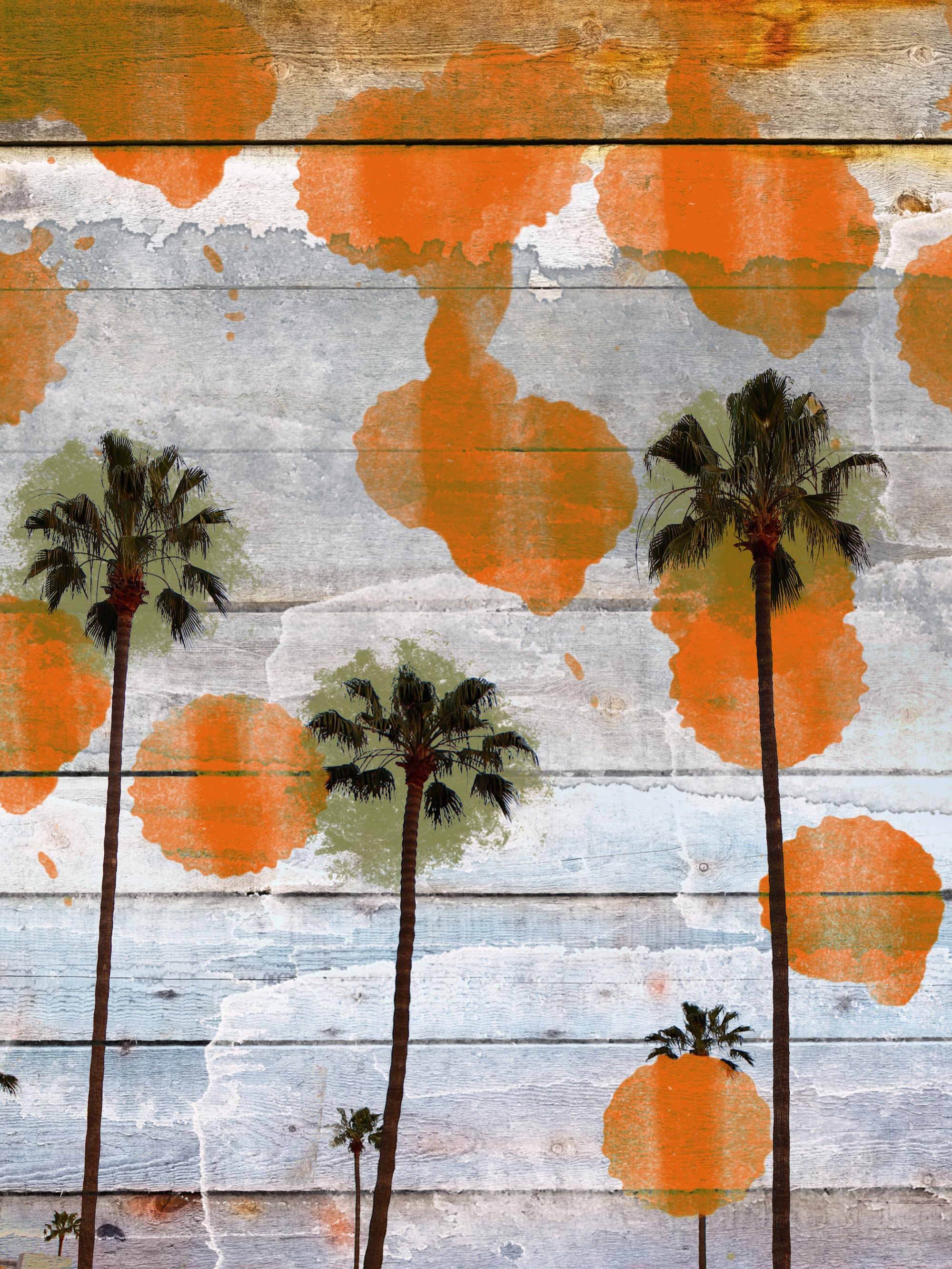 California II, Hand  Embellished Canvas Giclee