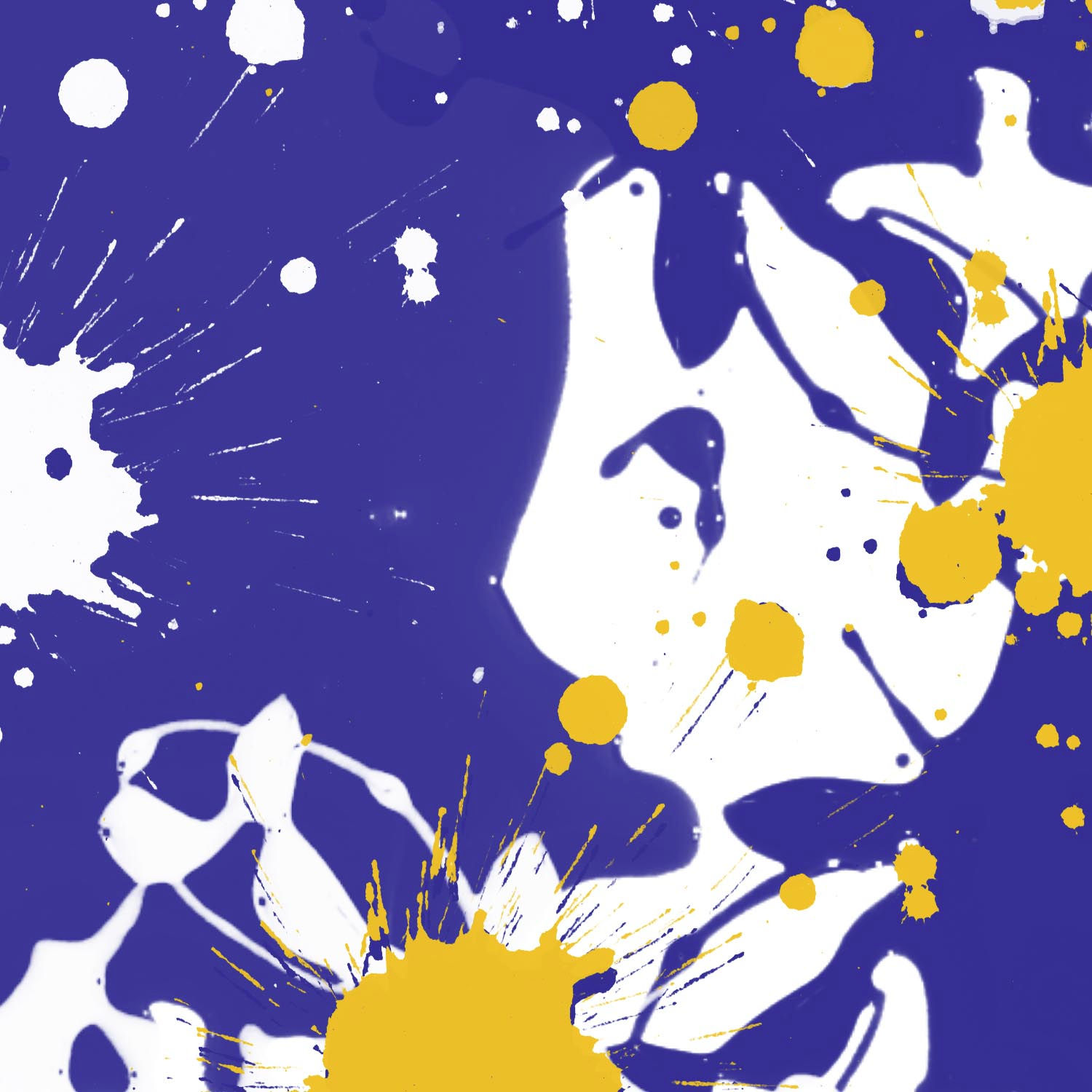 Yellow-Violet, Hand Embellished Giclee