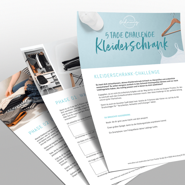 Kleiderschrank Challenge: Ausmisten und Aufräumen