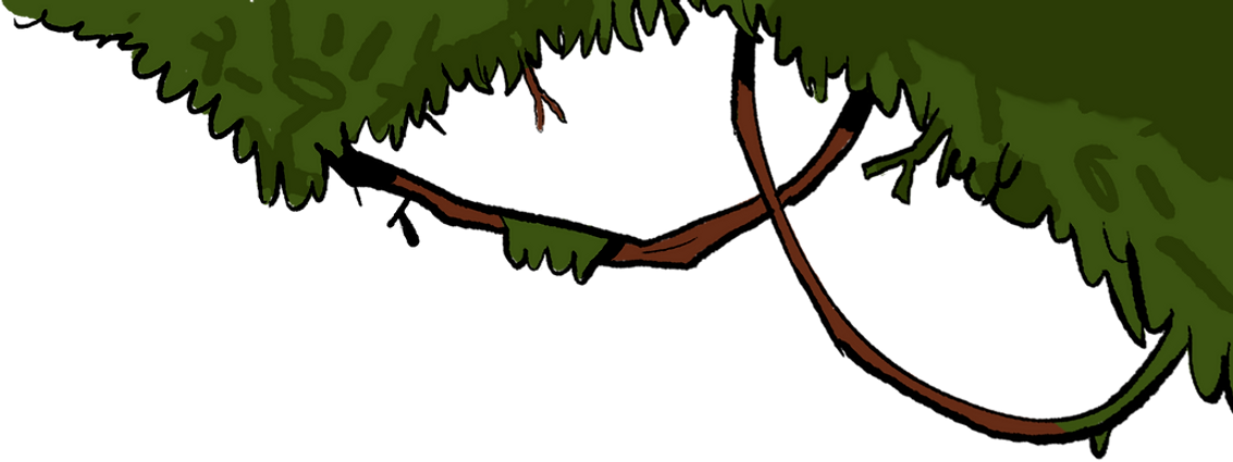an illustration of vines and leaves