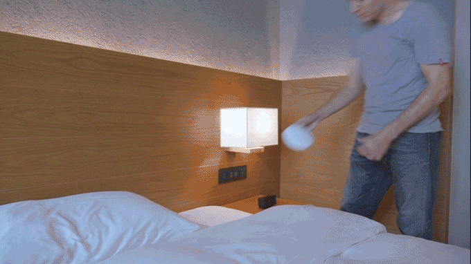 CleanseBot - World's First Bacteria Killing Robot in bed