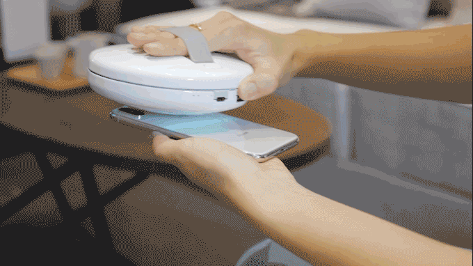 CleanseBot - World's First Bacteria Killing Robot ultraviolet cleaning of mobile, laptop and teddy bear