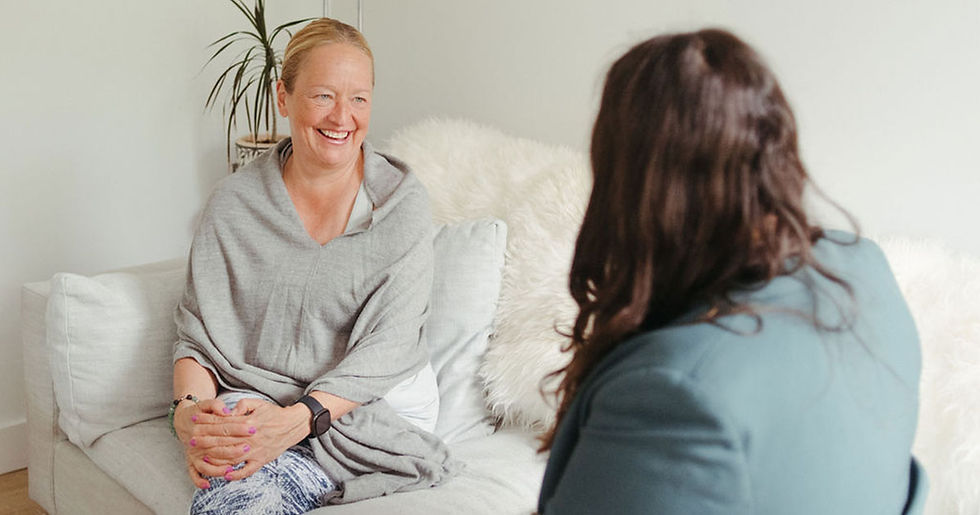 A person in a calm, reflective moment. Understanding how IFS therapy works and what to expect in a session at Caspera Wellness in North Vancouver.