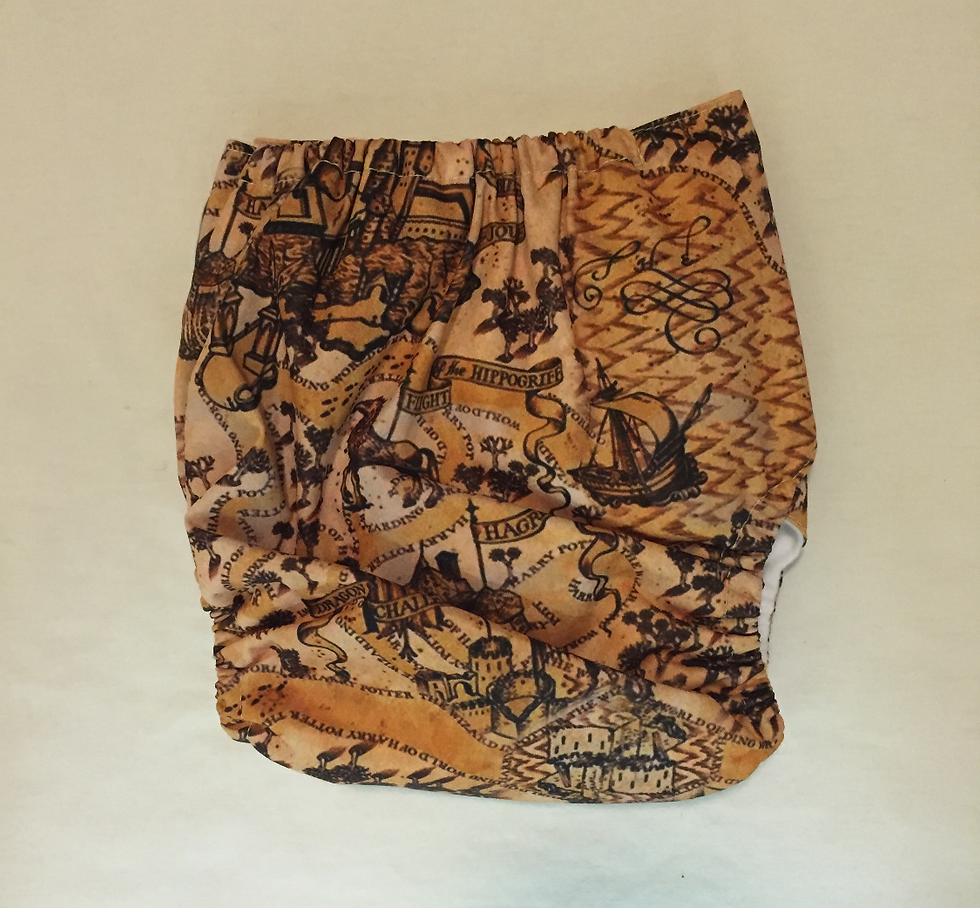 Thumbnail: Lil' Eco Harry Potter print pocket diaper