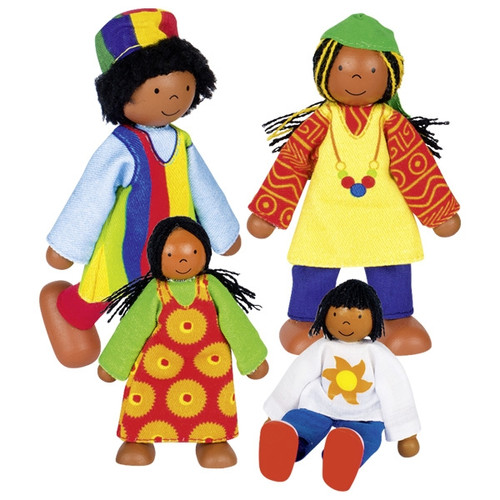 Goki Flexible Puppets African Family | Duffys Toyworld
