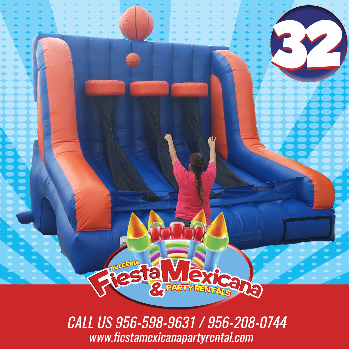 #32 Triple Hoop Basketball $140