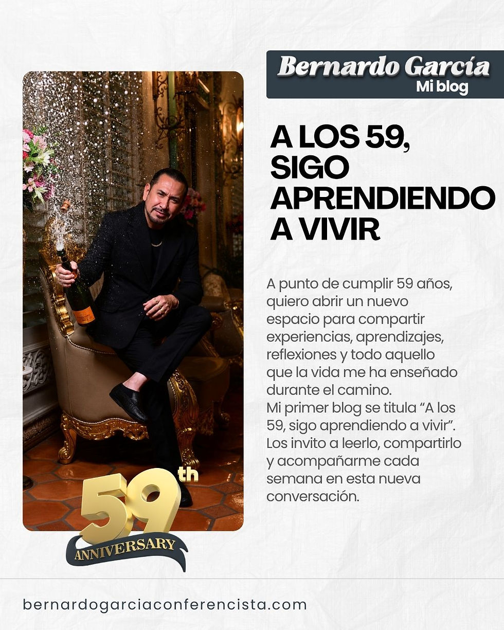 A los 59, sigo aprendiendo a vivir