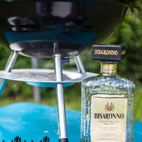 Amaretto Jerk Salmon Pon Di Grill