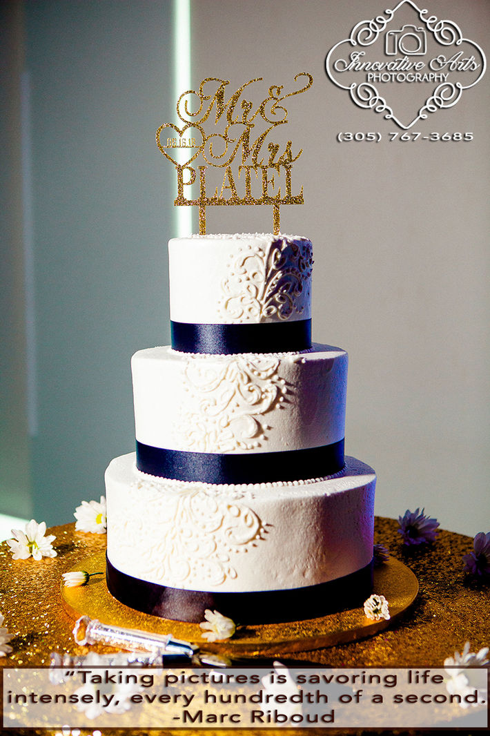Classy custom cake topper in Deerfield Beach, FL