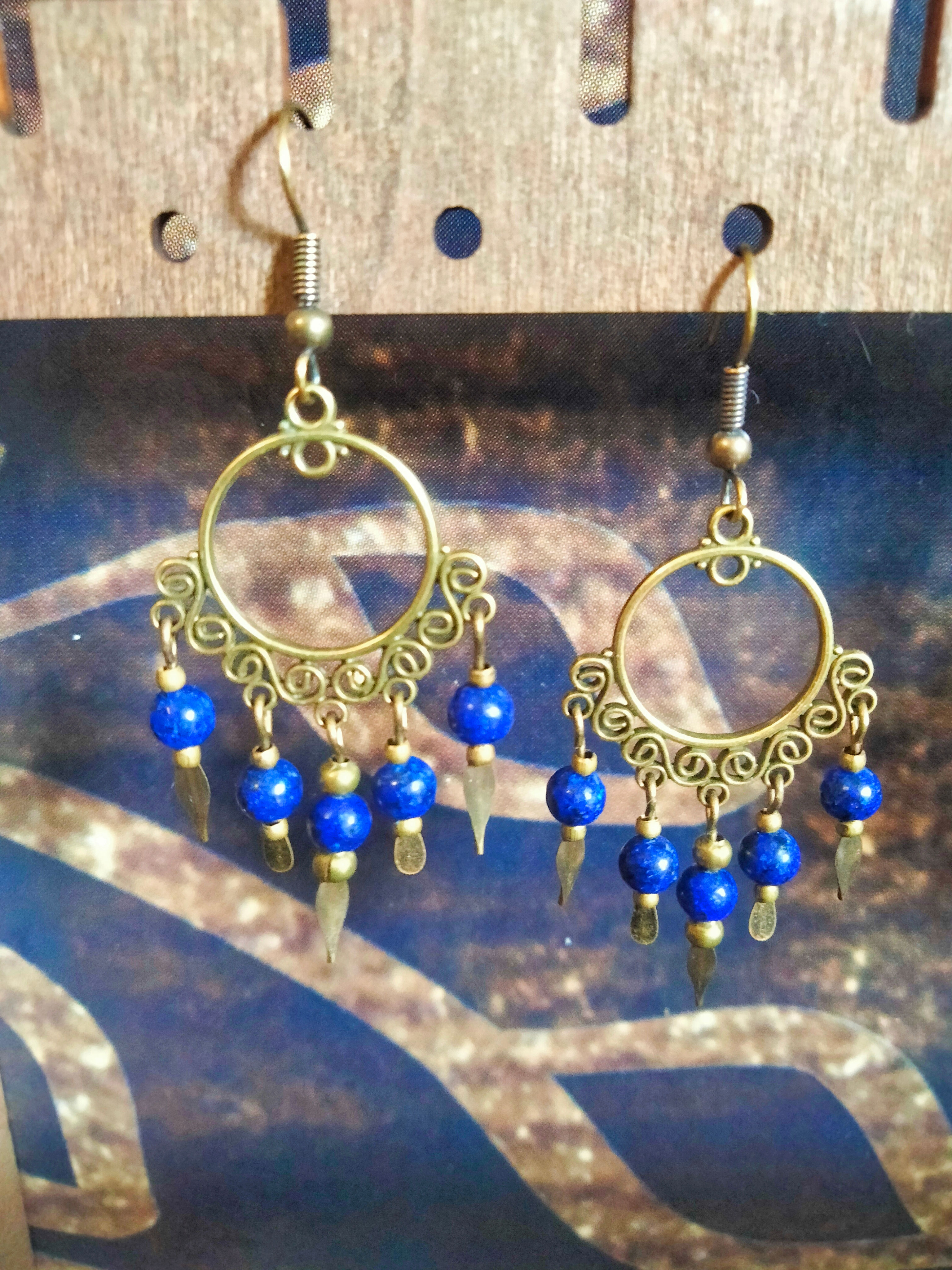Boucles d'oreilles Lapis-lazuli