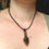 Miniaturbild: Talisman loup Oeil de tigre, perle en Obsidienne et rune Jera
