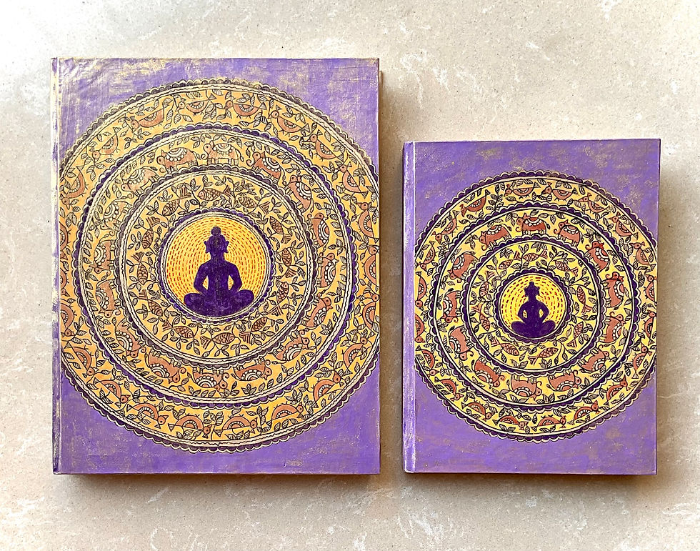 Hand Painted Journal - Enlightened Self (Purple)